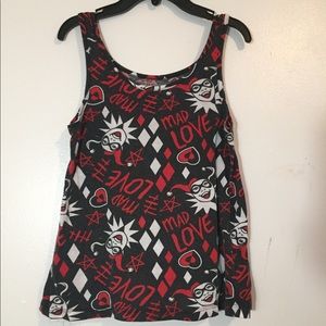 Harley Quinn Tank top and Shorts Sleep Set